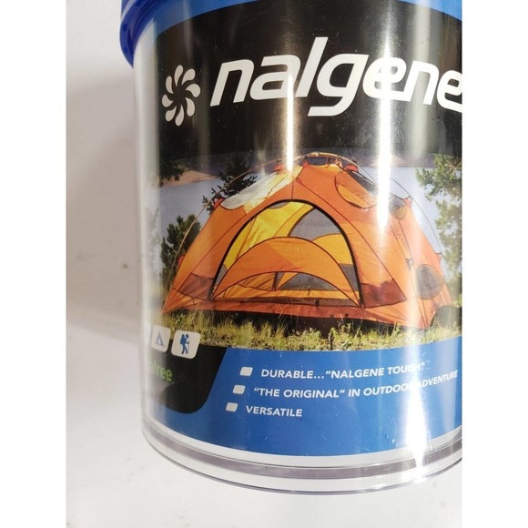 Nalgene Storage Containers 32 Oz Blue Wide Mount Durable Tough Versatile Outdoor - Picture 2 of 5